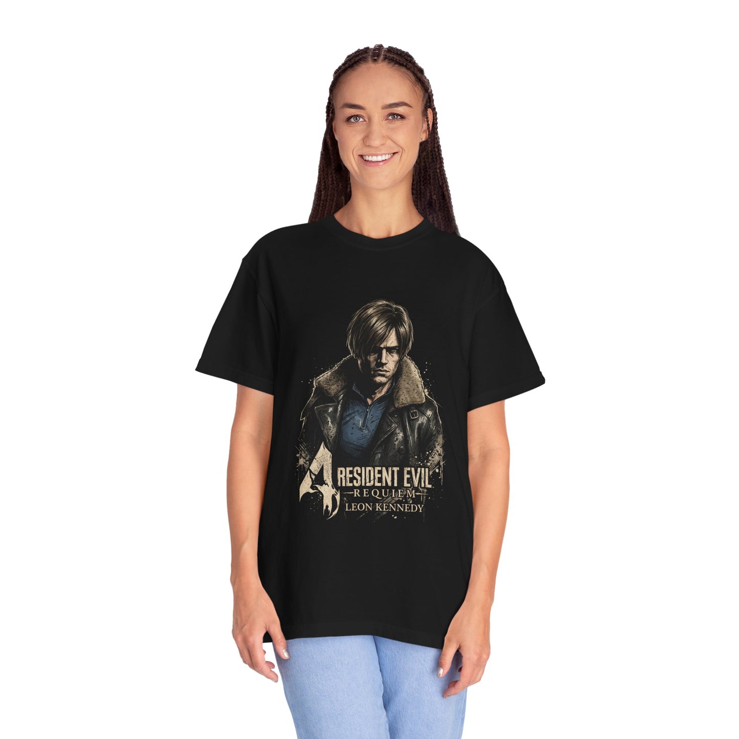 Leon S Kennedy Resident Evil Requiem Veteran Agent Action Design Premium T-Shirt
