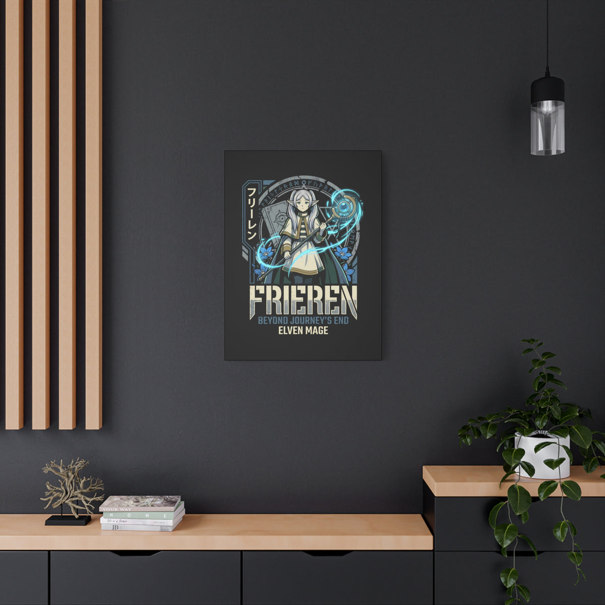 Frieren Beyond Journey's End Elven Mage Staff Canvas Print