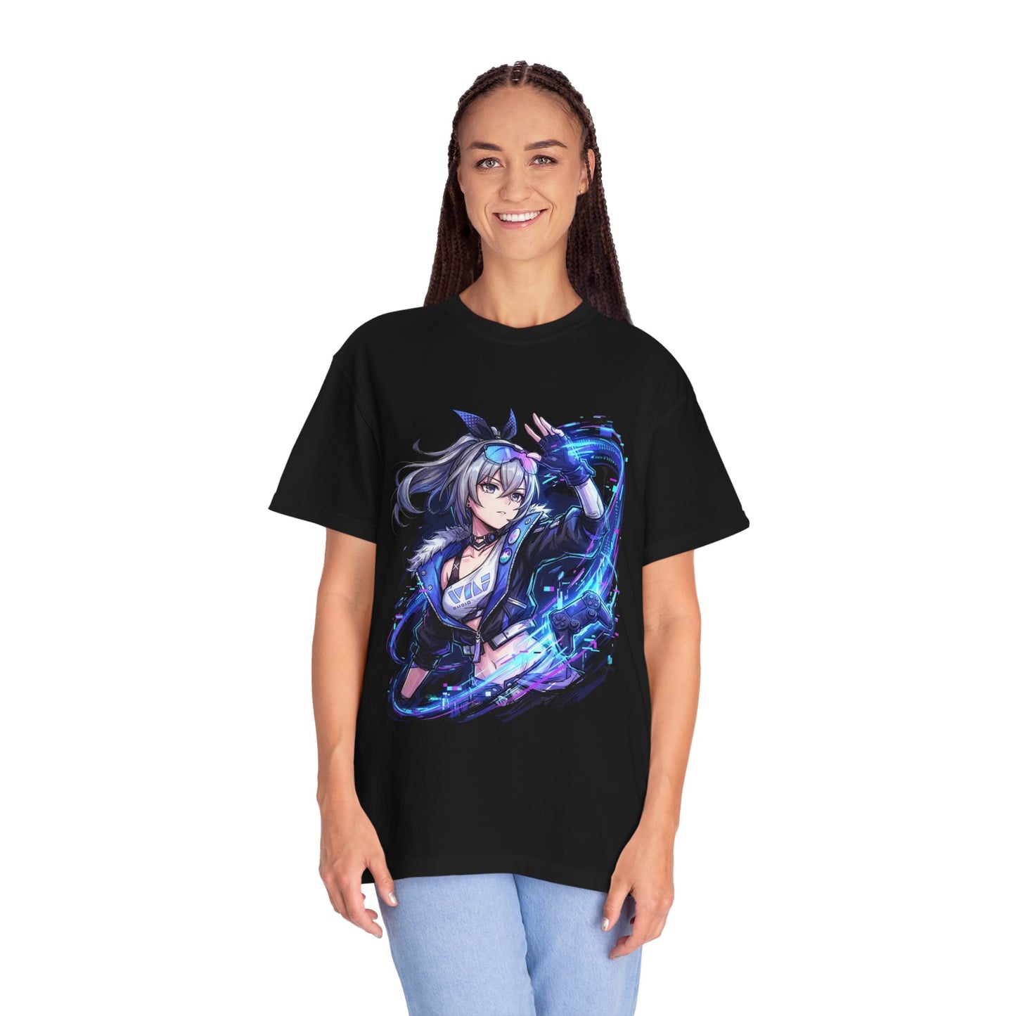 Silver Wolf HSR: Purple Hair Gaming Prodigy Icon Premium T-Shirt