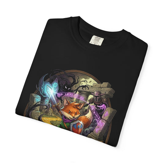 Tunic Fox Hero Ruins Runes Logo T-Shirt