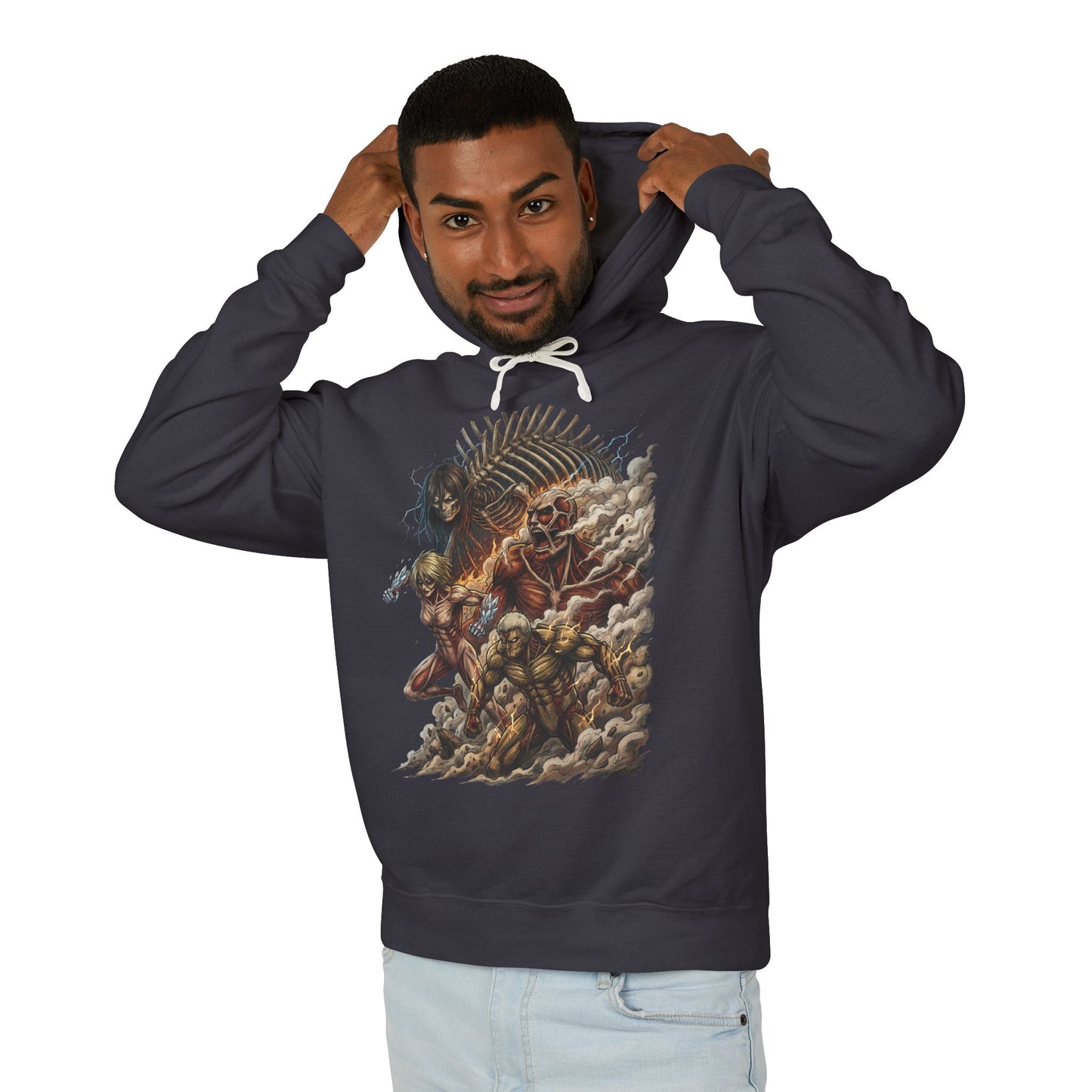 All Nine Titans Group Portrait Shingeki no Kyojin Unisex Premium Hoodie