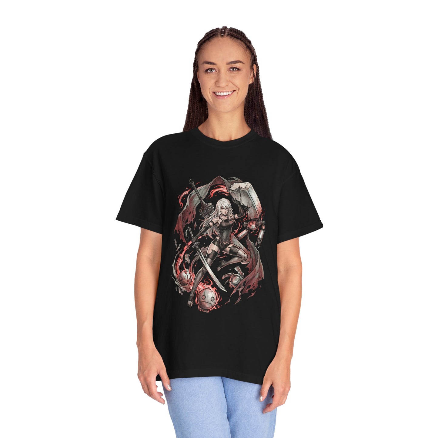 A2 YoRHa Type A No.2 Fan Art Portrait Premium T-Shirt