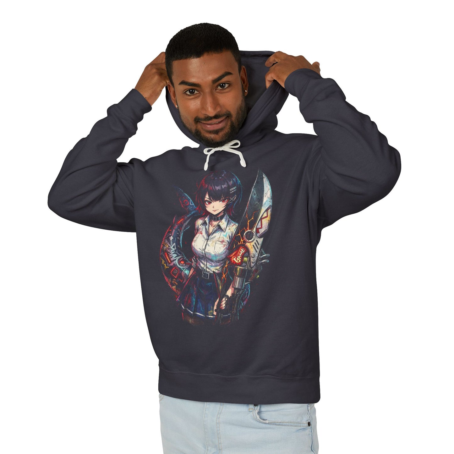 Ellen Joe ZZZ Shark Tail Scissors Maid Outfit Art Unisex Premium Hoodie