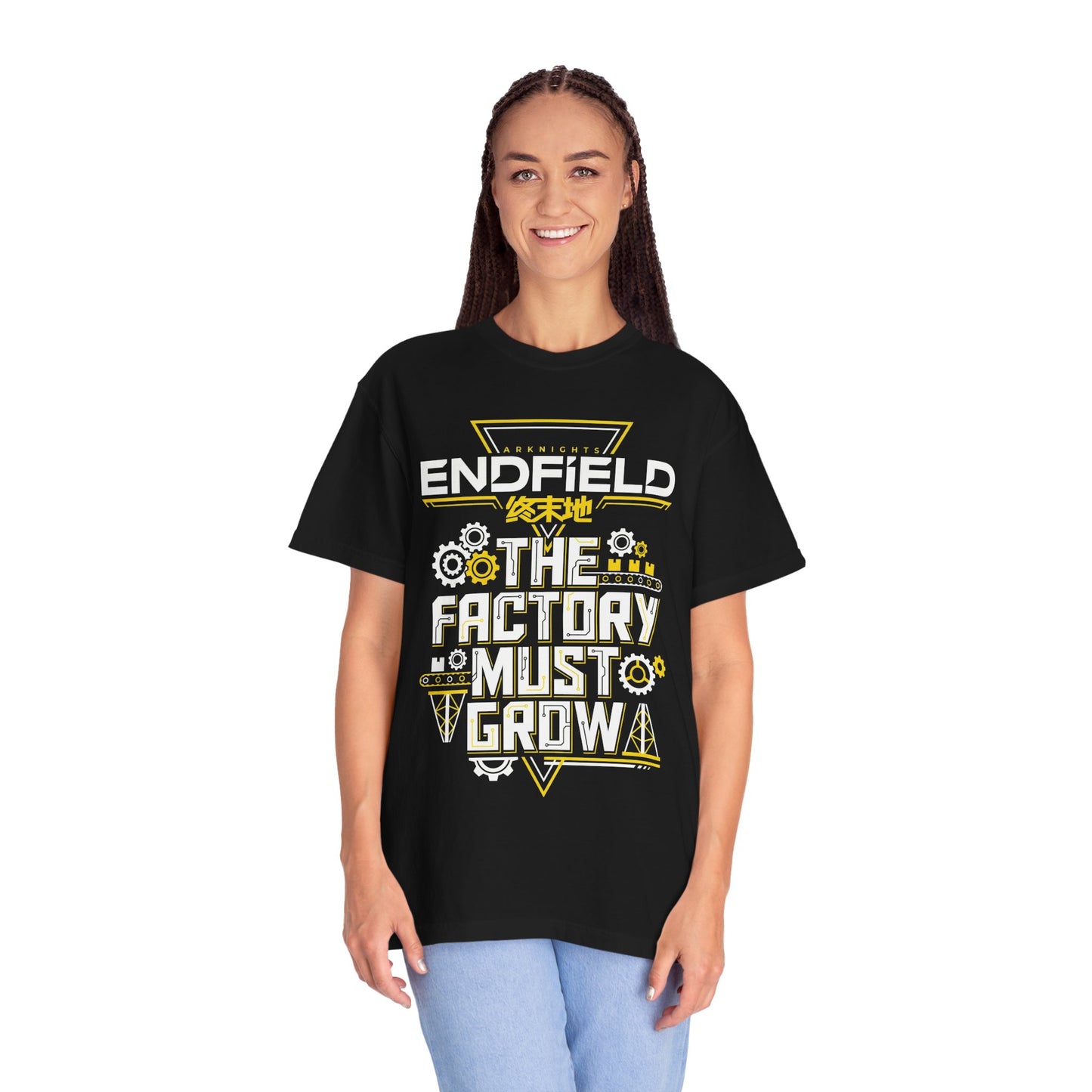 Arknights Endfield The Factory Must Grow Meme Factory Expansion Automation Endless Build Premium T-Shirt