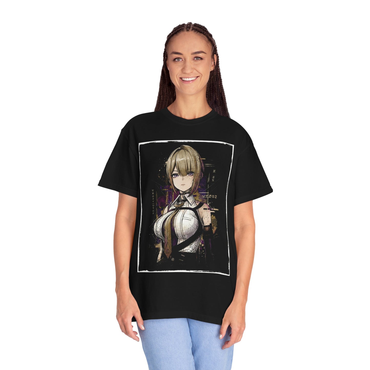 Evelyn Chevalier ZZZ Dark Hair Red Embers Binding Seal Icon Premium T-Shirt