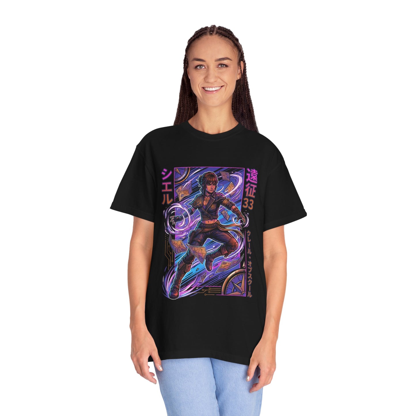 Sciel Clair Obscur T-Shirt | Teasing Smile Dark Past GOTY 2025 JRPG Apparel Premium T-Shirt