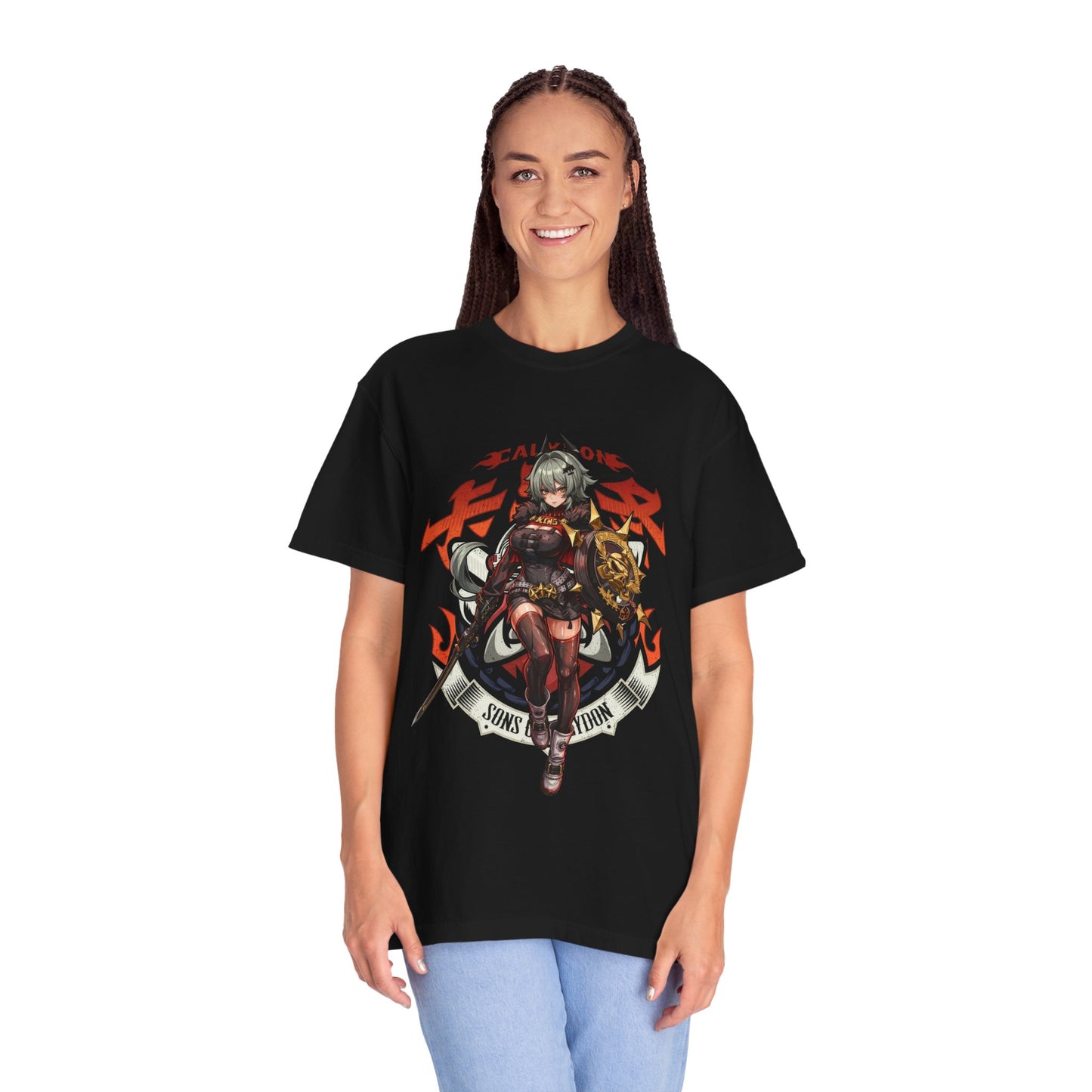 ZZZ Caesar King Green Hair Bull Horns Portrait Premium T-Shirt