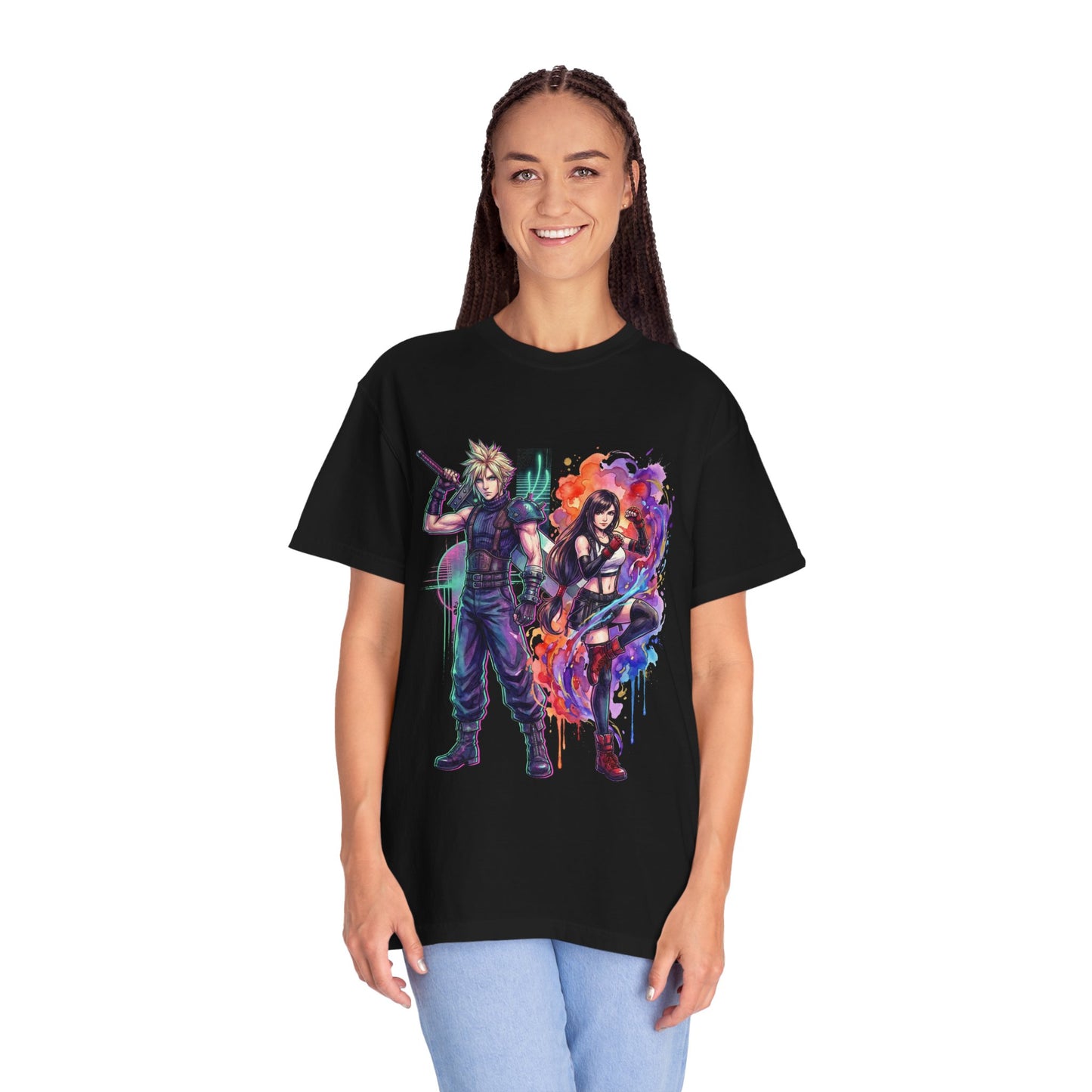 Final Fantasy 7 Remake Tifa and Cloud Together Art Premium T-Shirt