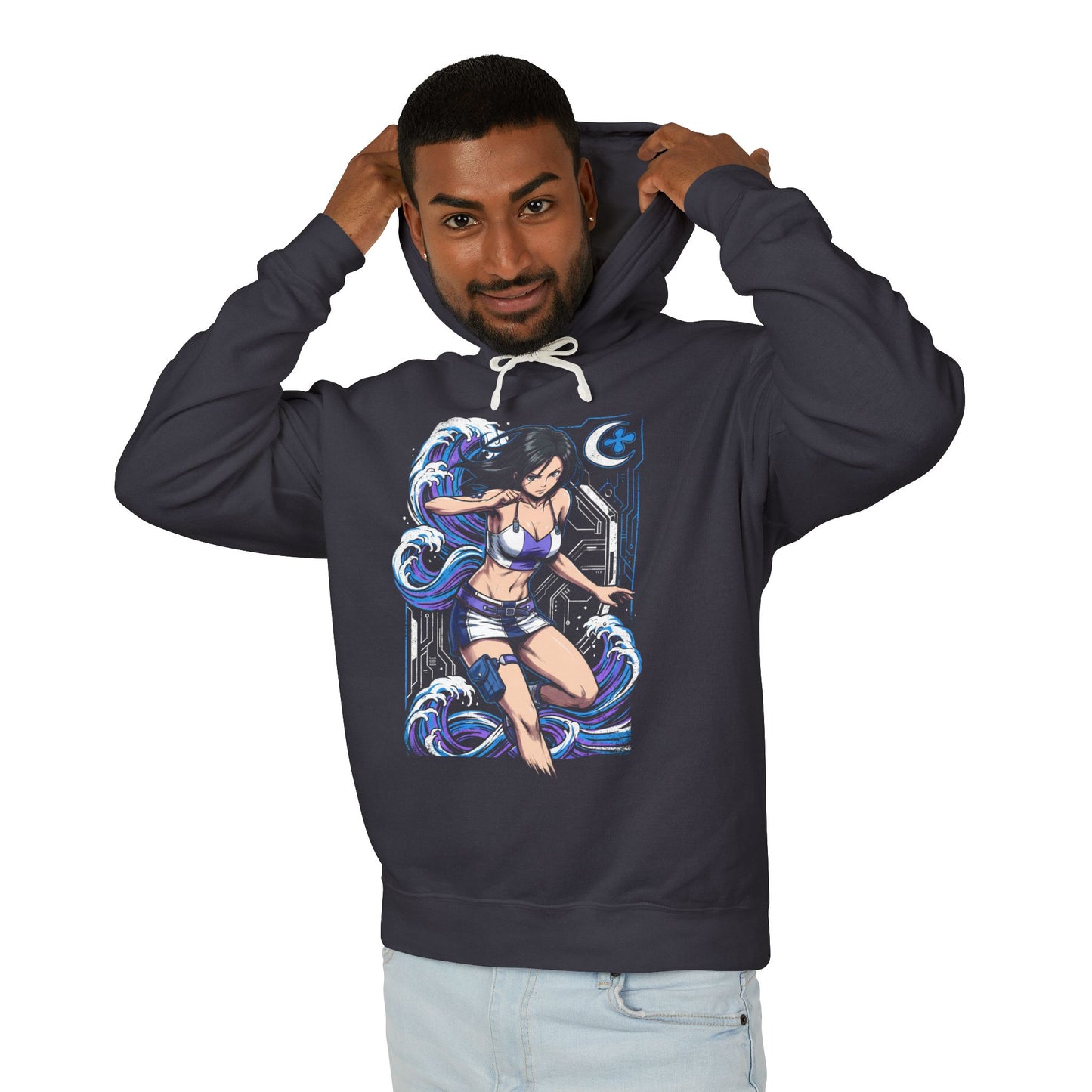 Talho Yuki Eureka Seven Gekko Crew Leader Portrait Unisex Premium Hoodie
