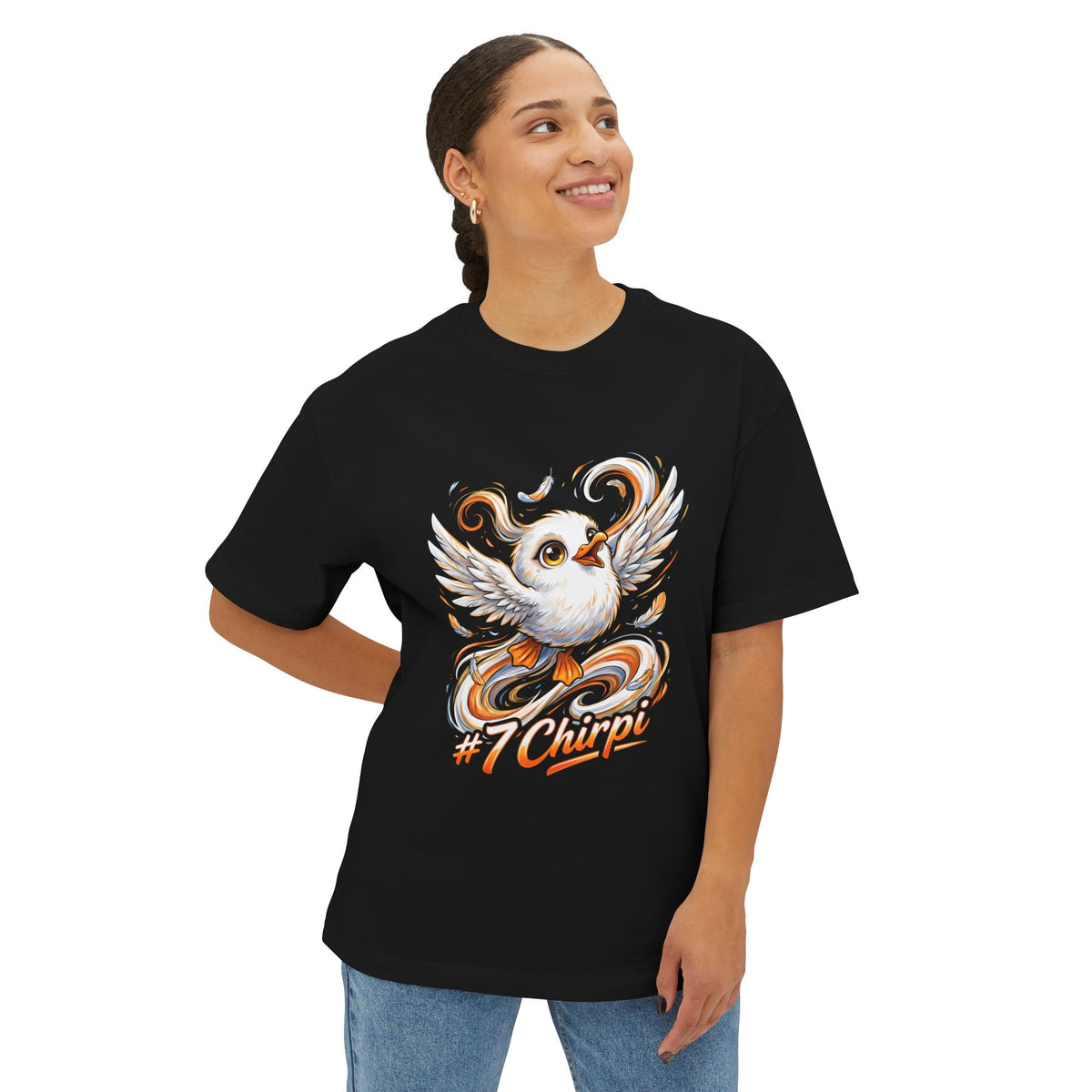 Chirpi Aniimo Elemental Burst Creature Art - Oversized Premium Tee