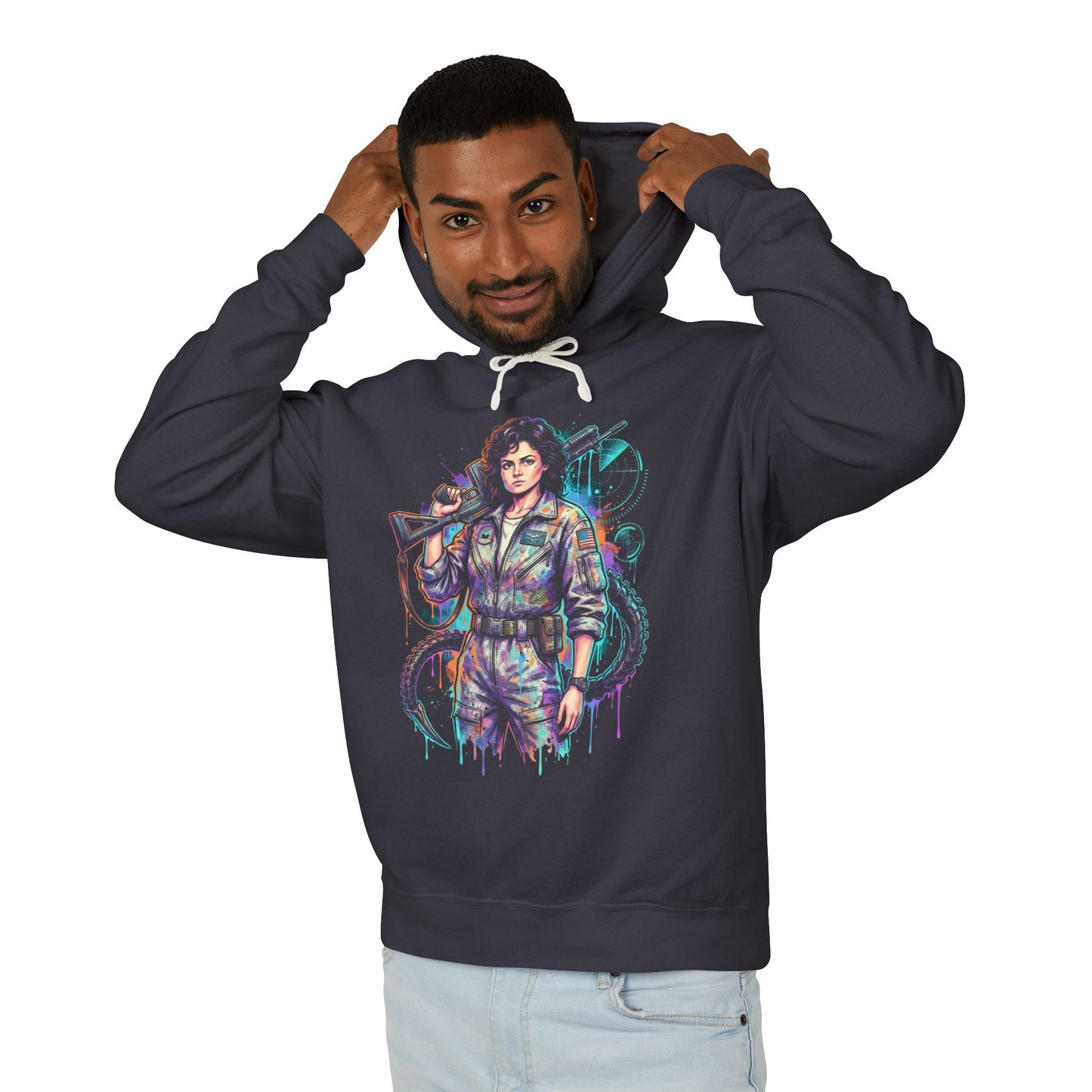 Ellen Ripley Warrant Officer Nostromo Final Girl Alien 1979 Unisex Premium Hoodie