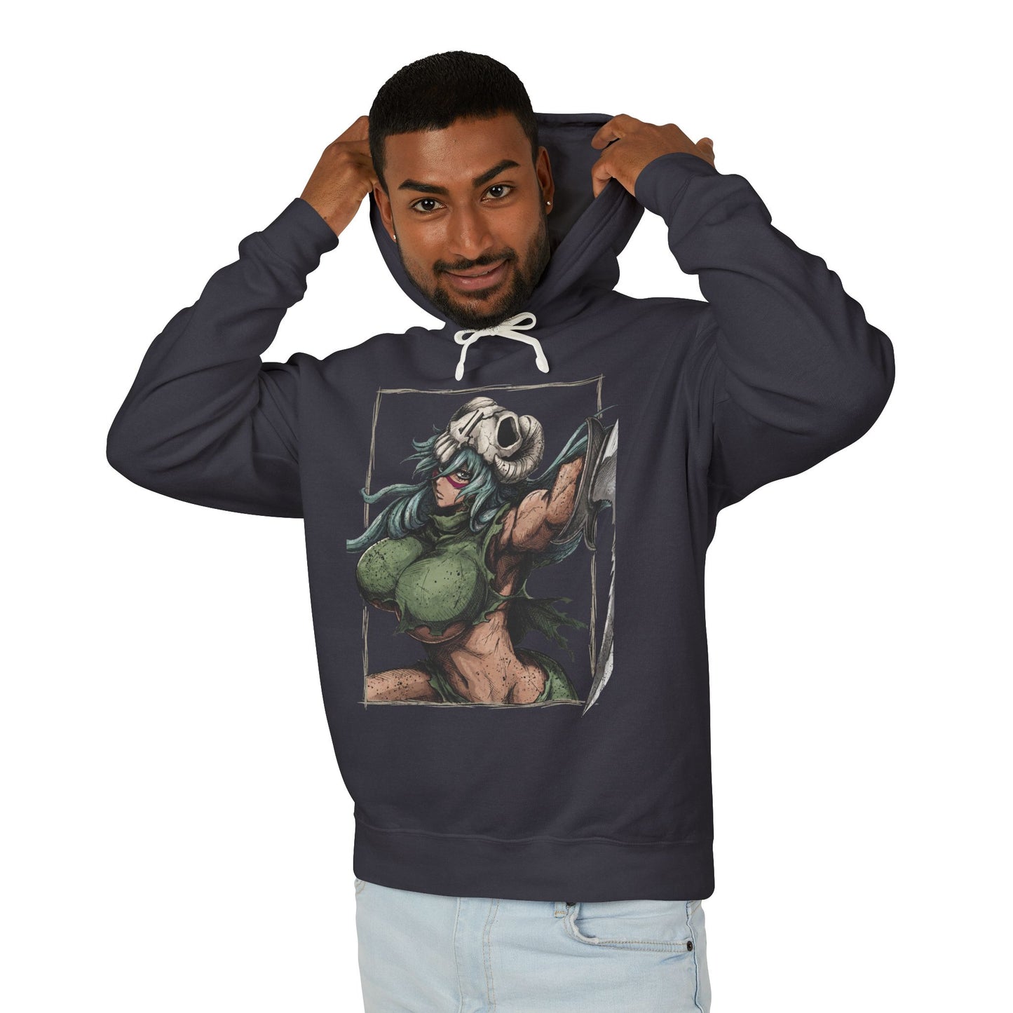 Green Hair Arrancar Warrior Nelliel Tu Gamuza Unisex Premium Hoodie