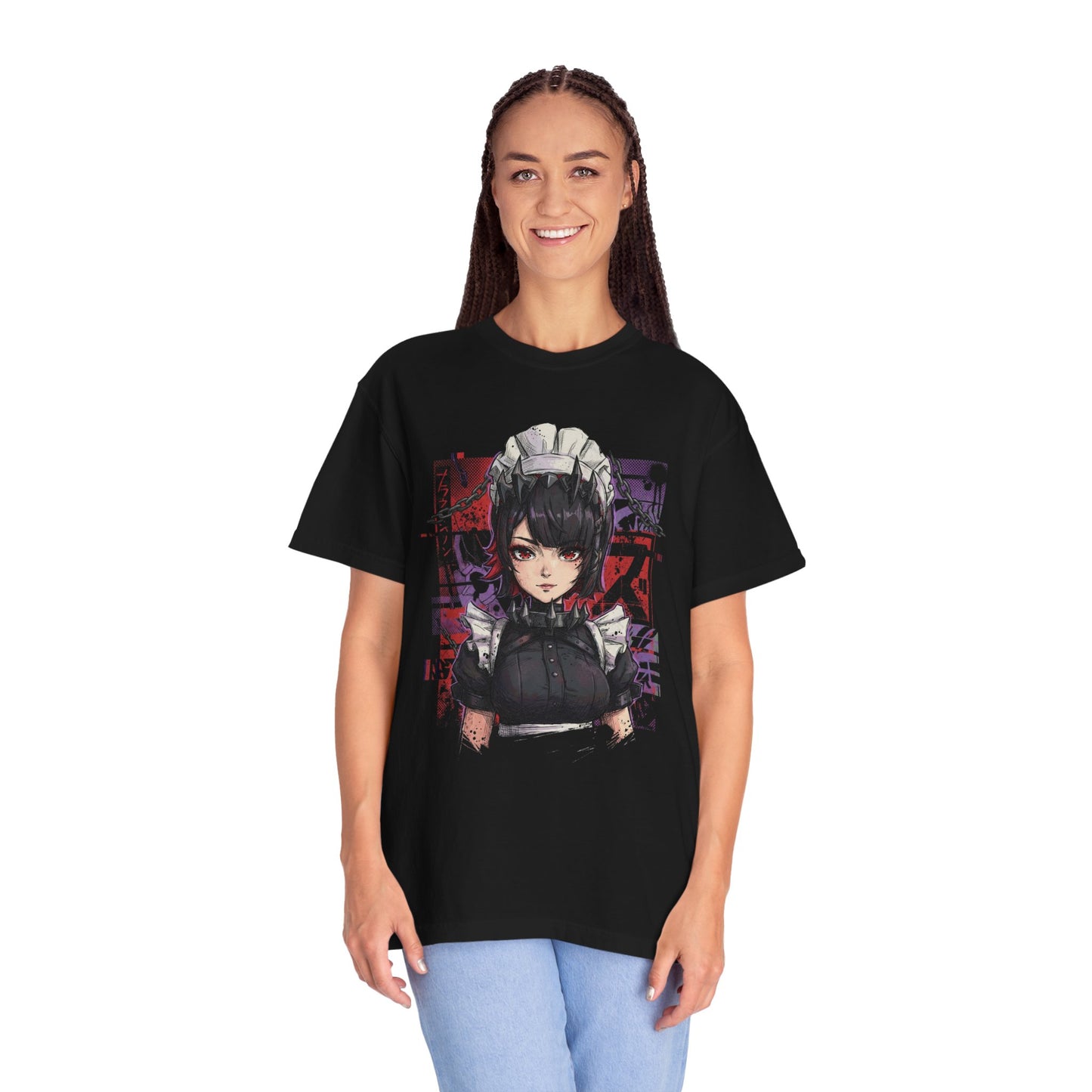 Ellen Joe ZZZ Shark Tail Maid Scissors Portrait Premium T-Shirt