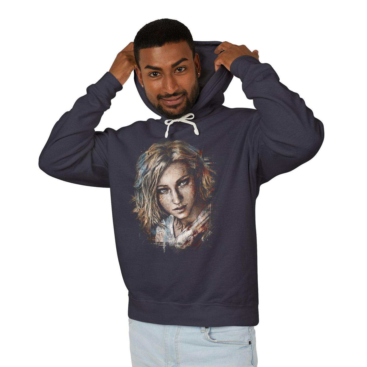 RE9 Grace Ashcroft Wrenwood Hotel Mystery Investigator Portrait Unisex Premium Hoodie