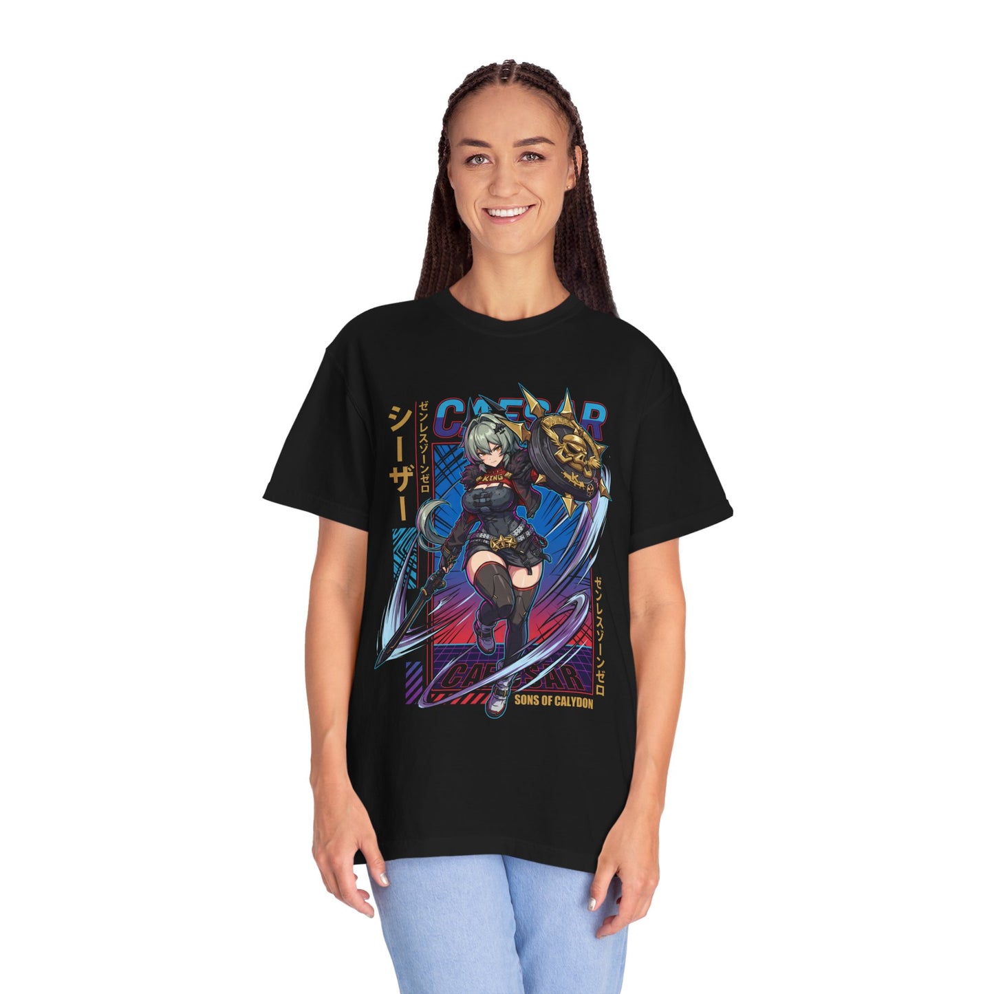 Synthwave Retro Caesar King Zenless Zone Zero Art Premium T-Shirt
