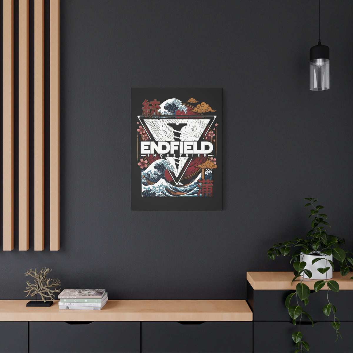 Arknights Endfield Industries Great Wave Crest Canvas Print