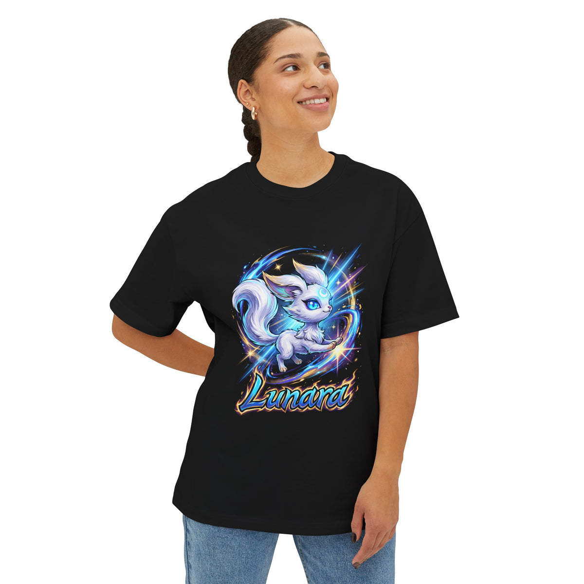 Lunara Aniimo Elemental Burst Creature Art - Oversized Premium Tee