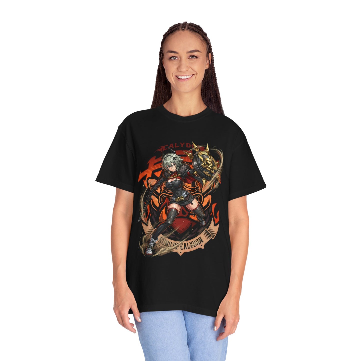 ZZZ Caesar King Cleavage Accents Biker Warrior Premium T-Shirt