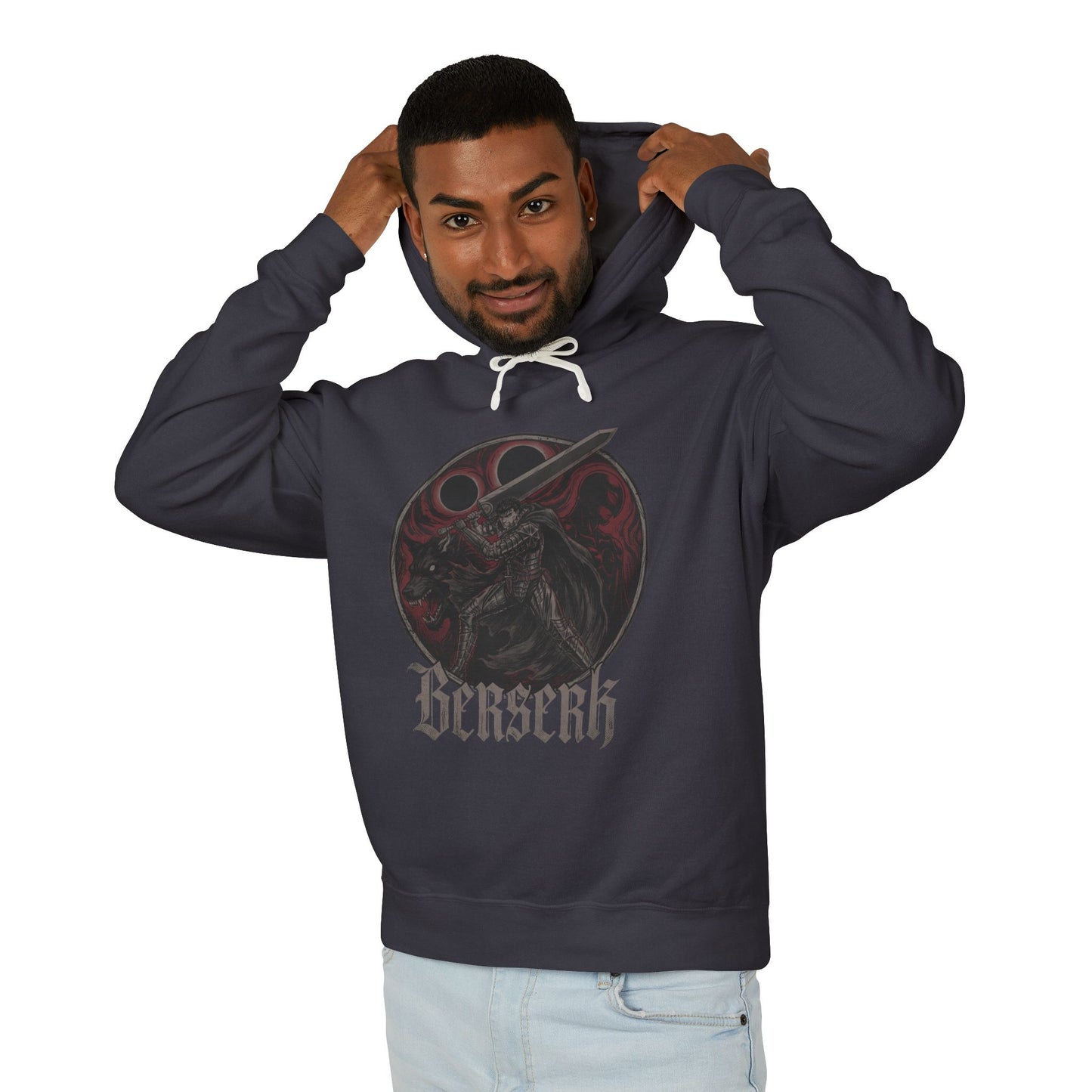 Guts Berserk Struggler Massive Sword Art Unisex Premium Hoodie