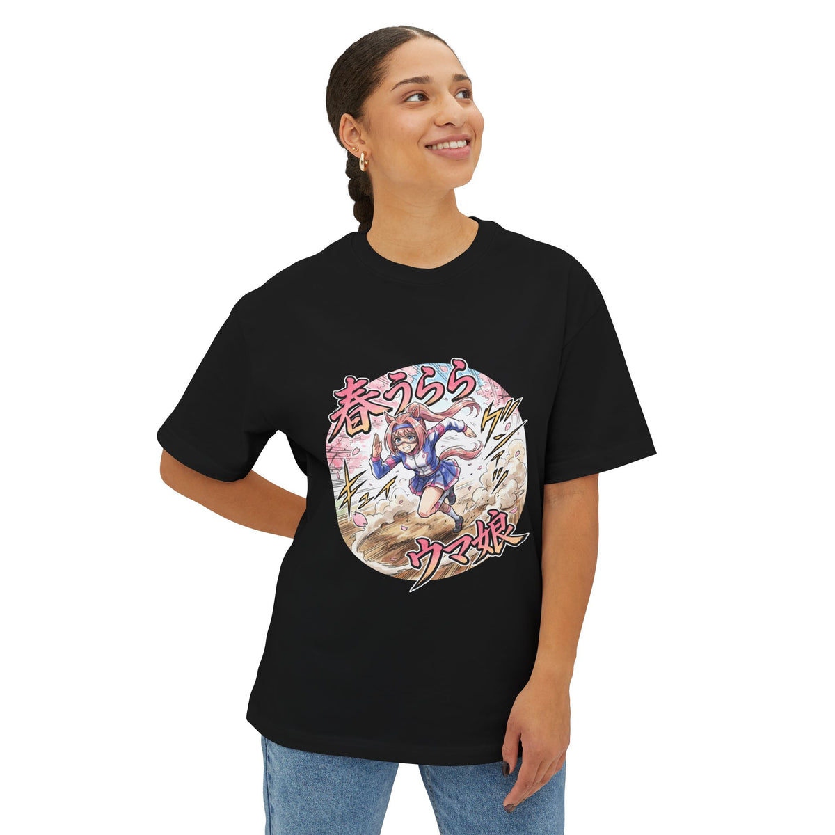 Umamusume Haru Urara Manga Dash Fan Art Oversized T-Shirt