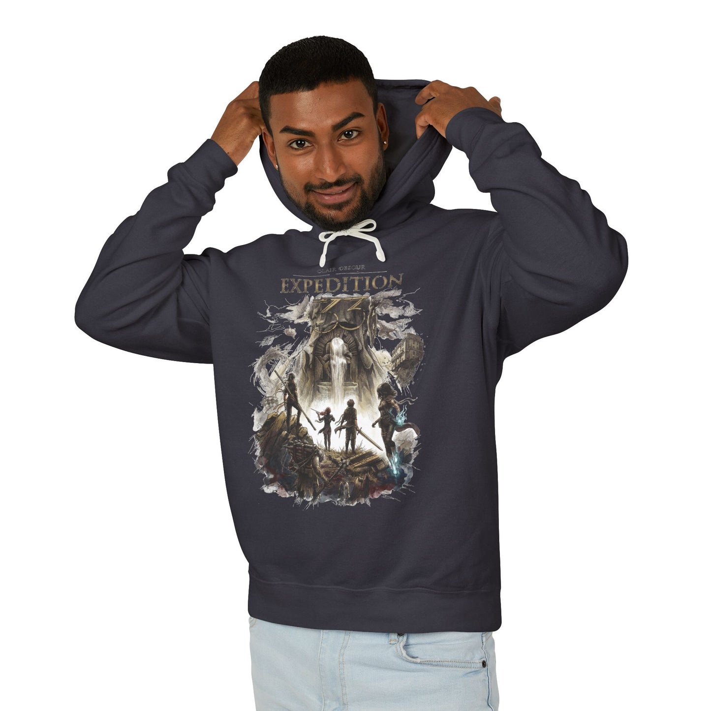 Expedition 33 Paintress Retro PS1 Style Party Battle Art Unisex Premium Hoodie