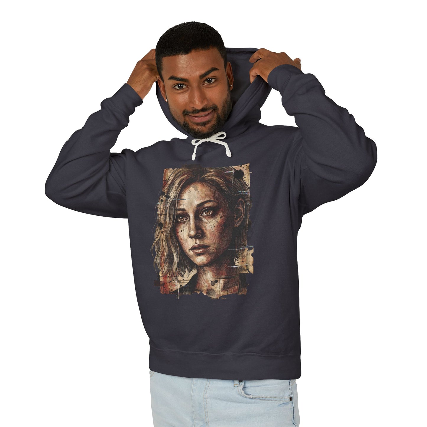 Grace Ashcroft Resident Evil Requiem Shy Analyst First-Person Portrait Unisex Premium Hoodie
