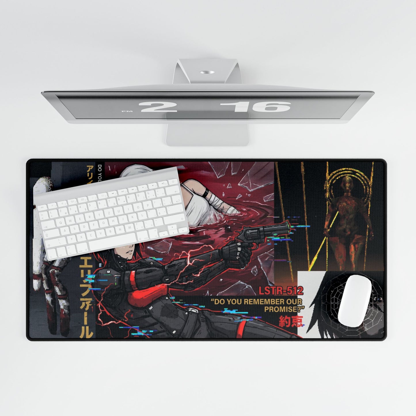 Signalis Elster & Ariane Large Desk Mat — Gaming Deskmat with Monsters