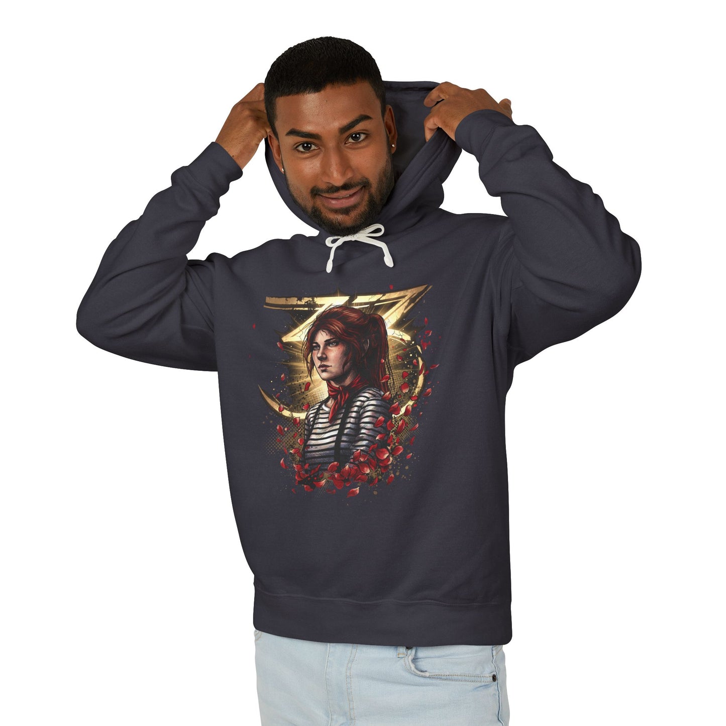 Clair Obscur Maelle Build Fan Design – Fleuret Rapier High Damage Pose Unisex Premium Hoodie
