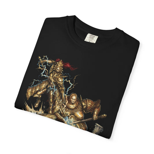 Ornstein Smough Golden Spear Hammer Battle Premium T-Shirt