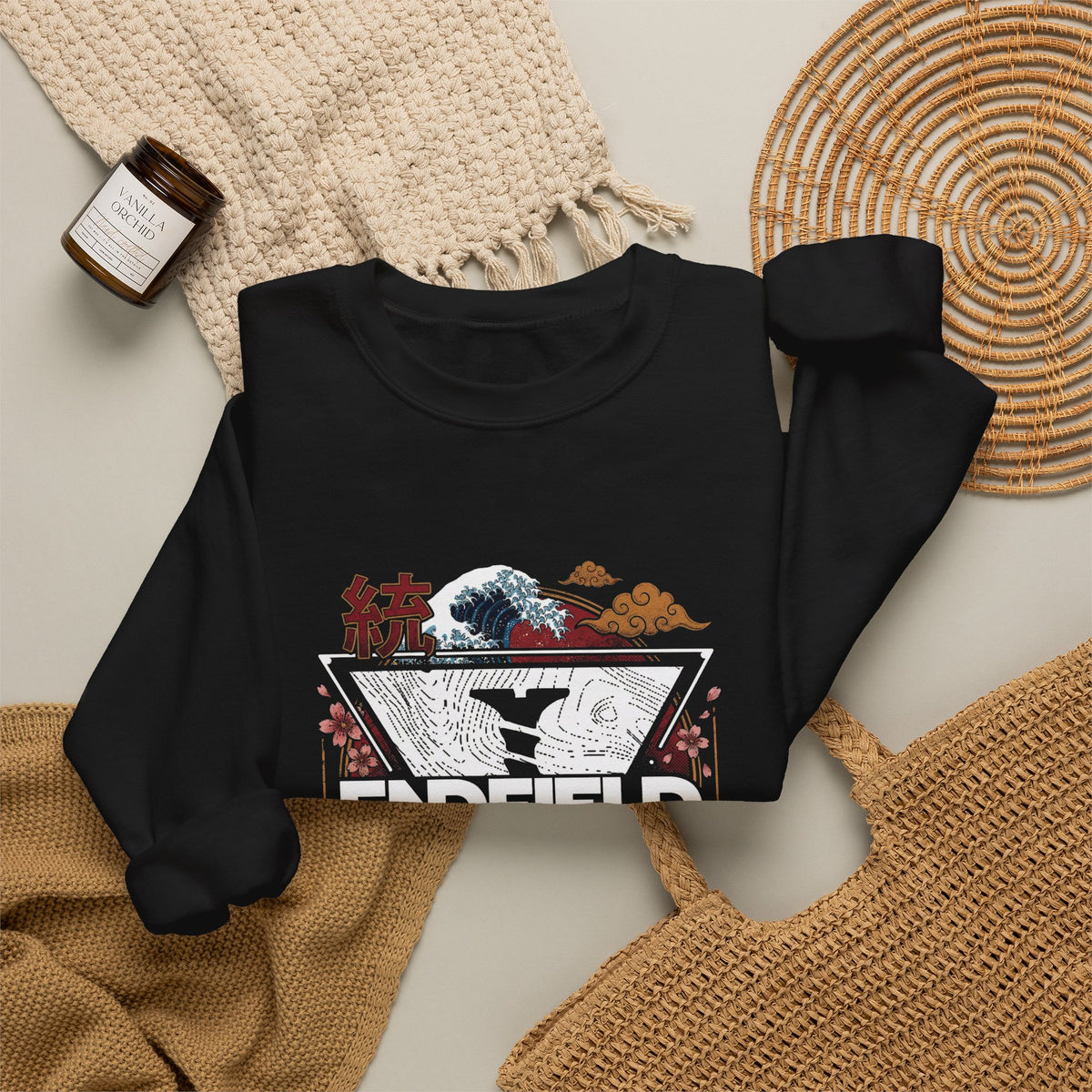 Arknights Endfield Industries Great Wave Crest Crewneck Sweatshirt