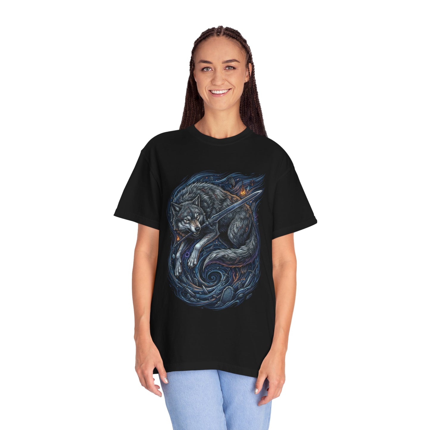 Loyal Sif the Great Grey Wolf Design Premium T-Shirt