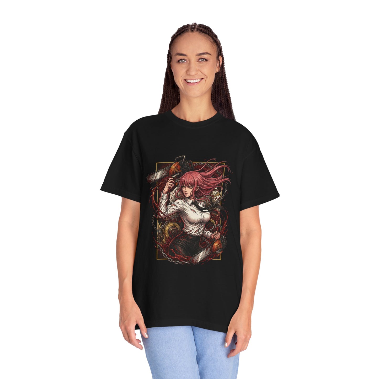 Chainsaw Man Denji Devil Hybrid Chainsaw Arms Fight Art Premium T-Shirt