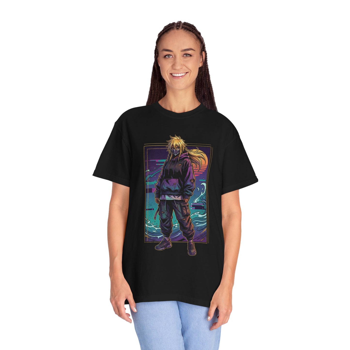 Bleach Harribel Blonde Hair Hollow Mask Remnant Art Premium T-Shirt