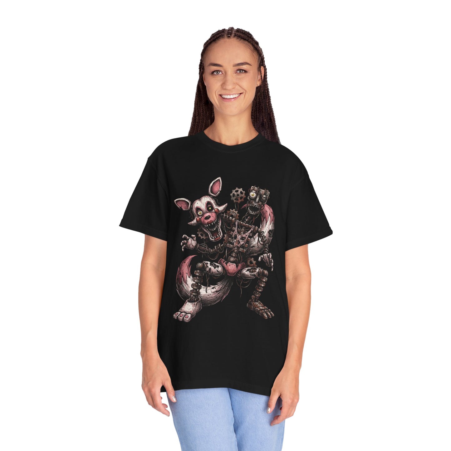 Mangle White Fox Pink Accents Horror Icon Premium T-Shirt