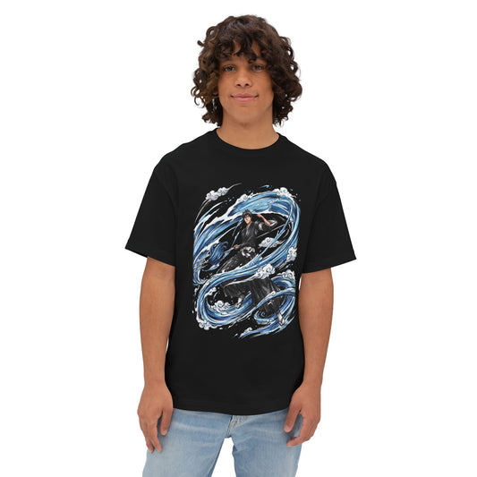 Kaien Shiba Bleach Lieutenant Fan Art Portrait Premium Oversized Unisex T-Shirt