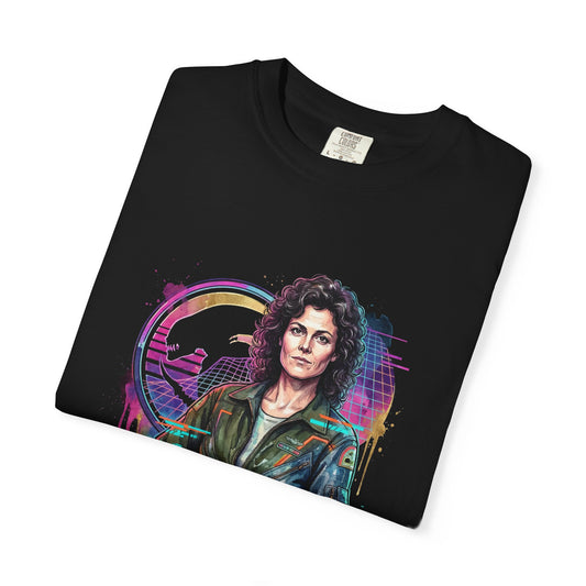 Ellen Ripley vs Alien Queen Power Loader Battle Scene Fan Art Premium T-Shirt