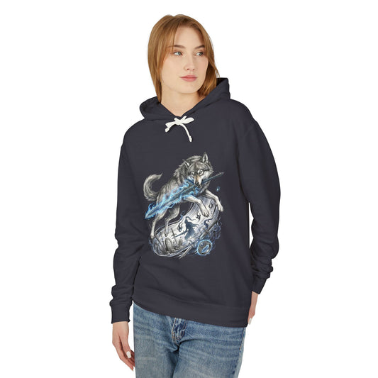 Sif Great Grey Wolf Fantasy Beast Art Unisex Premium Hoodie