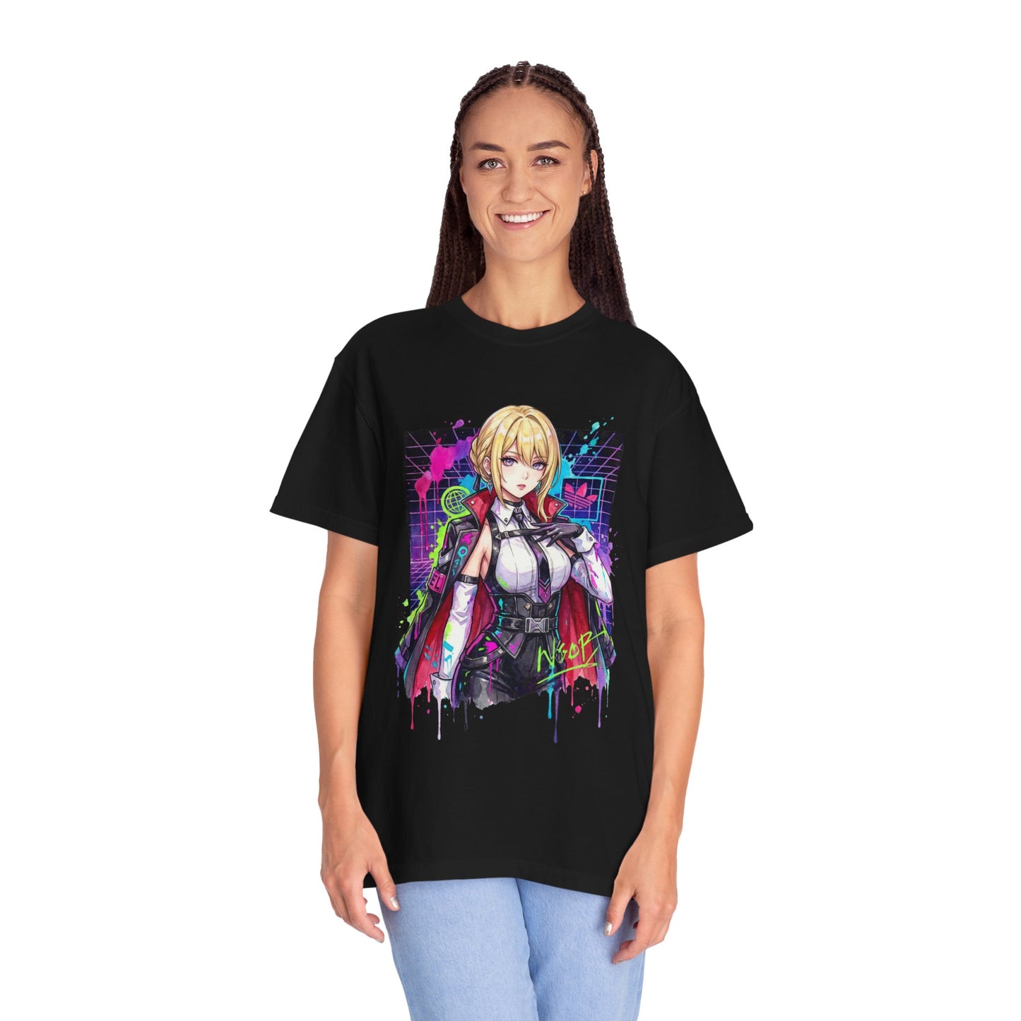 Evelyn Chevalier ZZZ Red Burning Tethers Portrait Premium T-Shirt