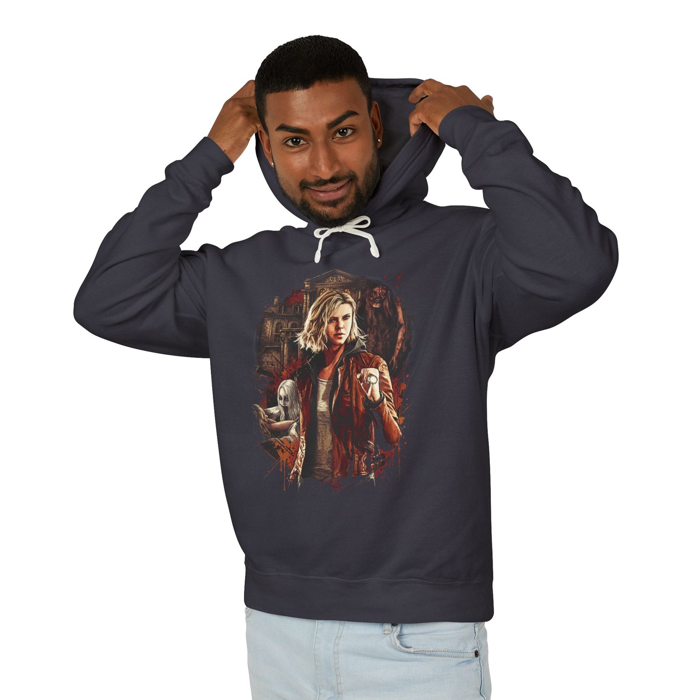 RE9 Grace Ashcroft FBI Analyst Wrenwood Hotel Survival Horror Icon Unisex Premium Hoodie