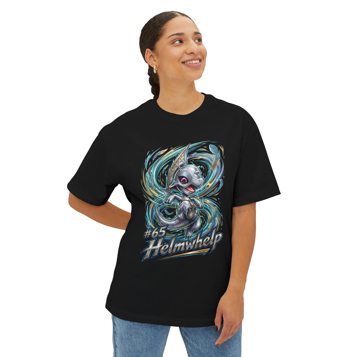Helmwhelp Aniimo Elemental Burst Creature Art - Oversized Premium Tee