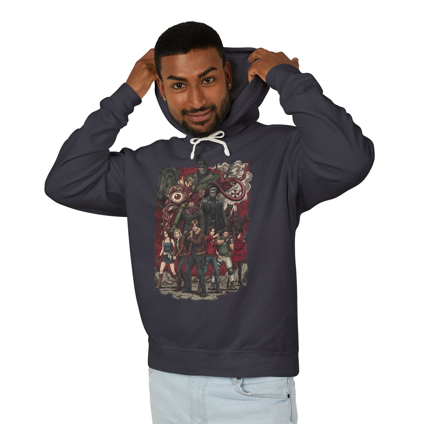 Resident Evil Jill Grace Chris Ada Claire Vs Birkin Nemesis Design Unisex Premium Hoodie