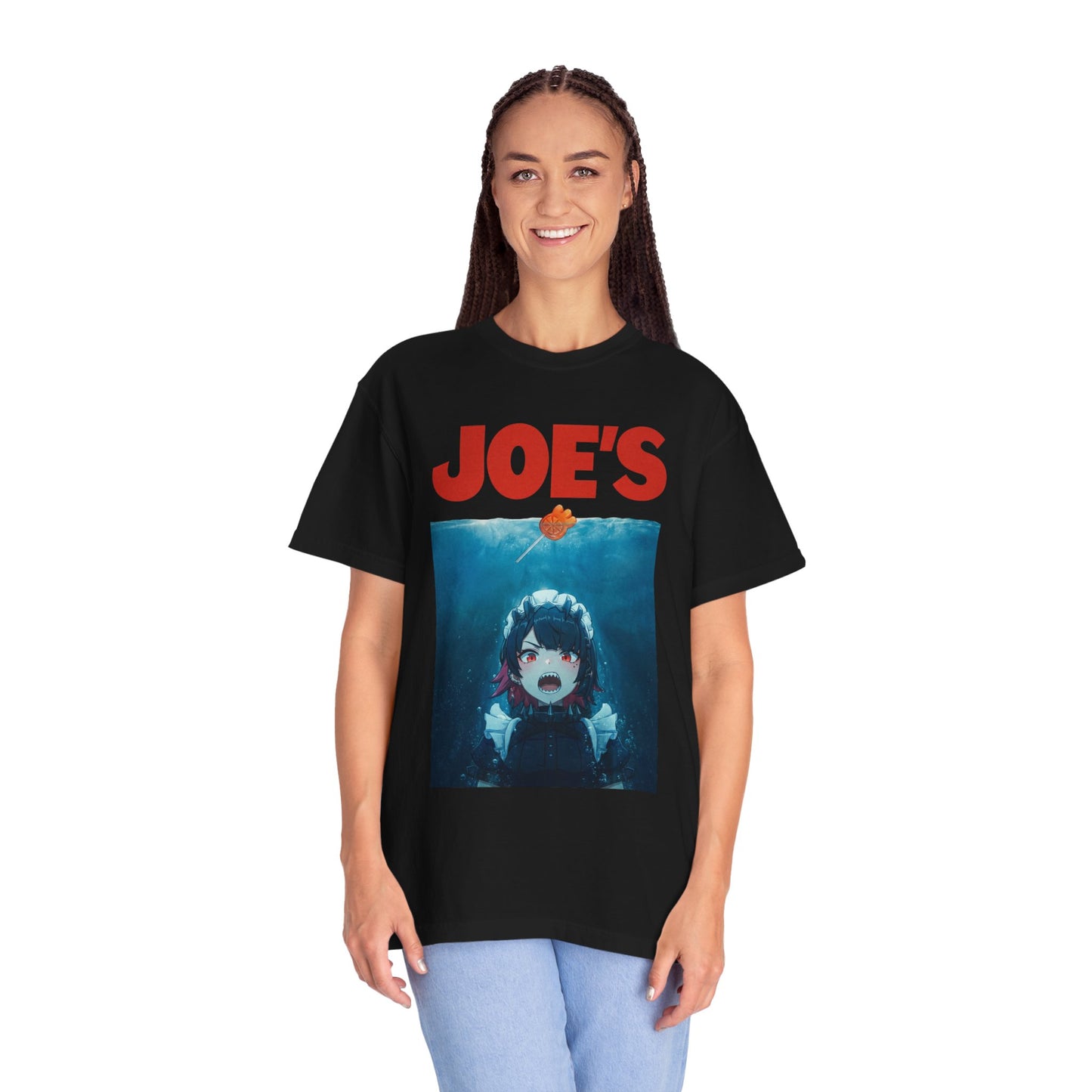ZZZ Ellen Joe Jaws Crossover – Ice Scissor Shark Tail Dramatic Portrait Premium T-Shirt