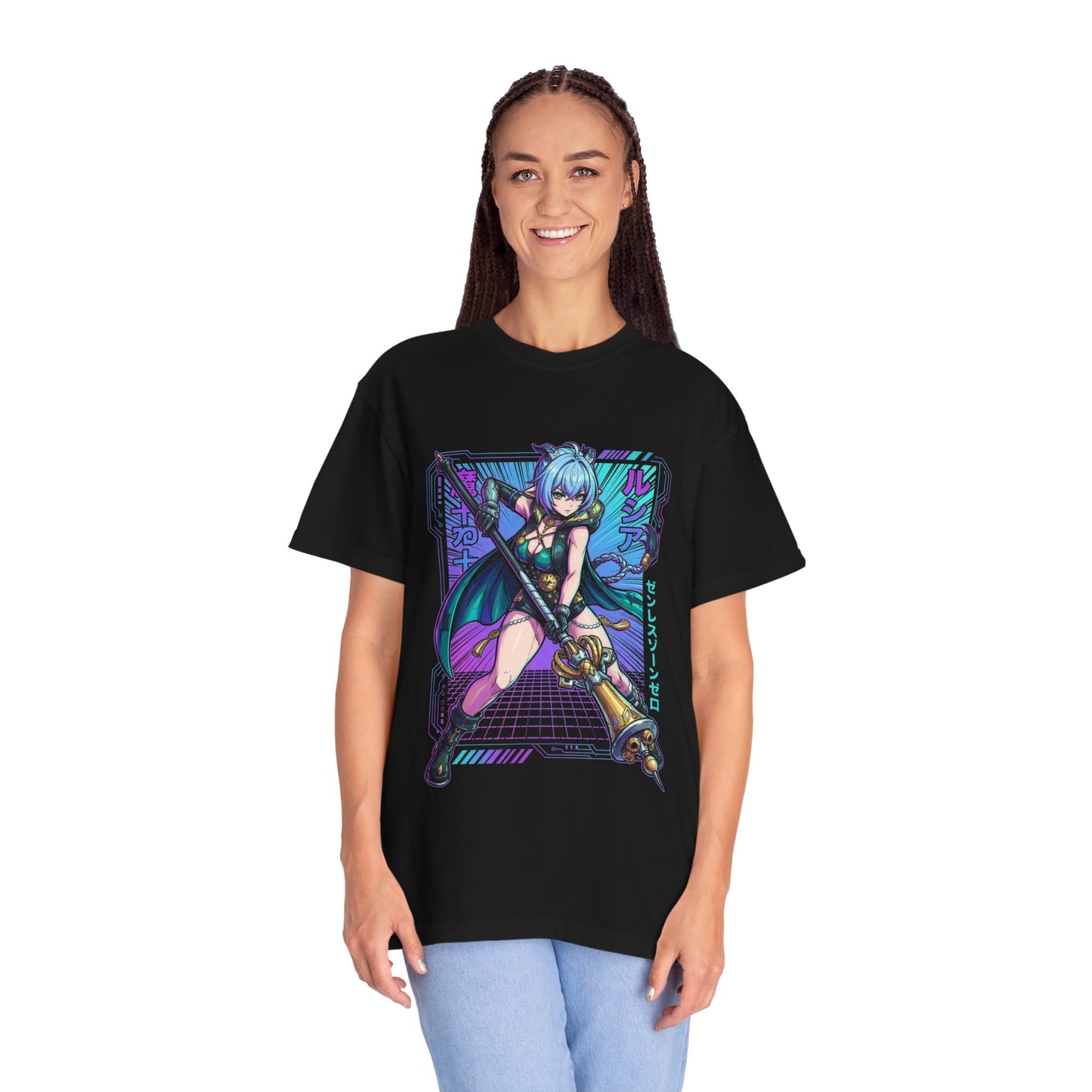 Zenless Zone Zero Lucia Elowen Retro Synthwave Ether Premium T-Shirt