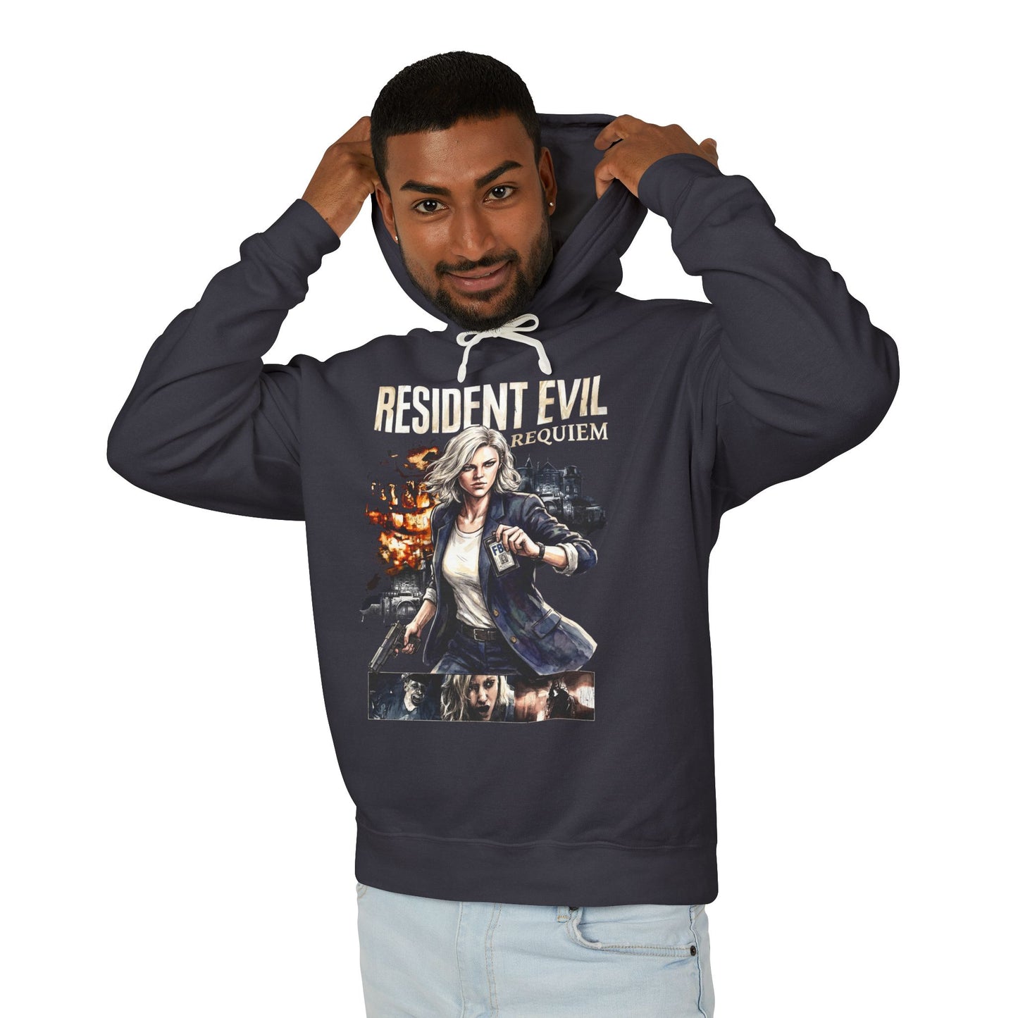 RE Requiem Grace Ashcroft First-Person Tension Survival Art Unisex Premium Hoodie
