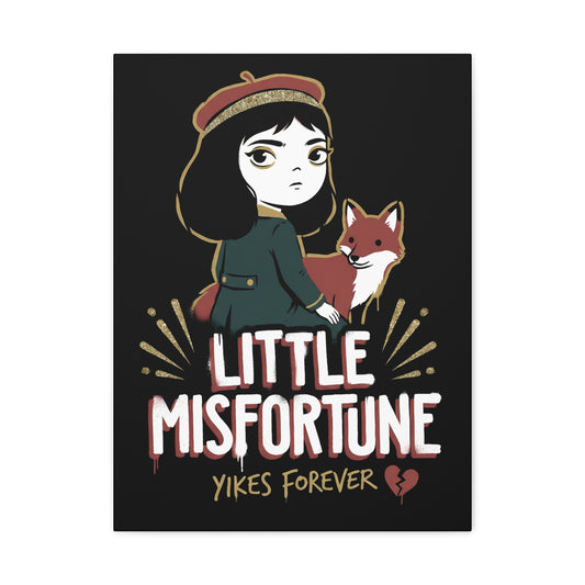 Little Misfortune Fox Friend Logo Canvas Print
