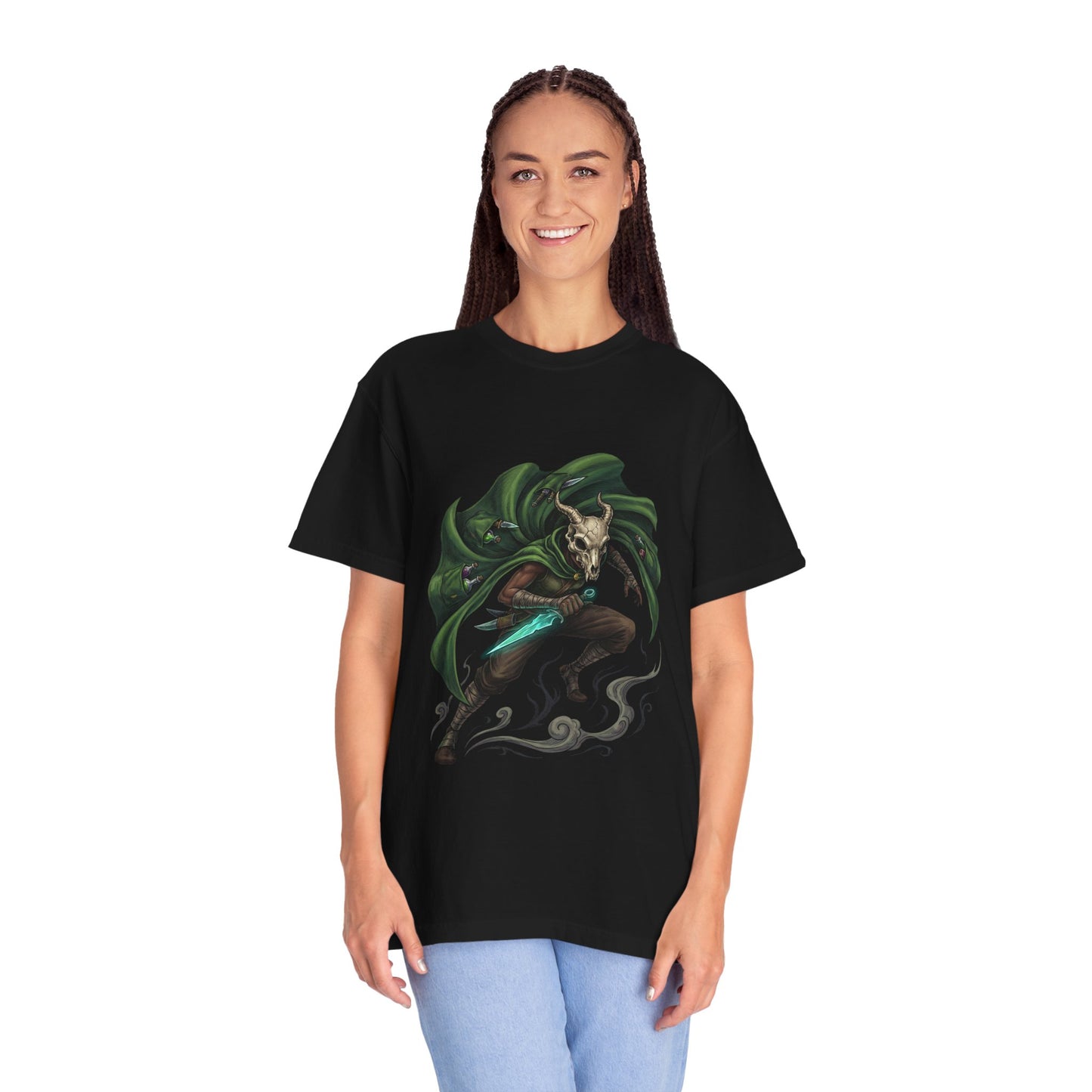 Slay the Spire Silent Shiv Queen – Footwork Accuracy Slims Portrait Premium T-Shirt