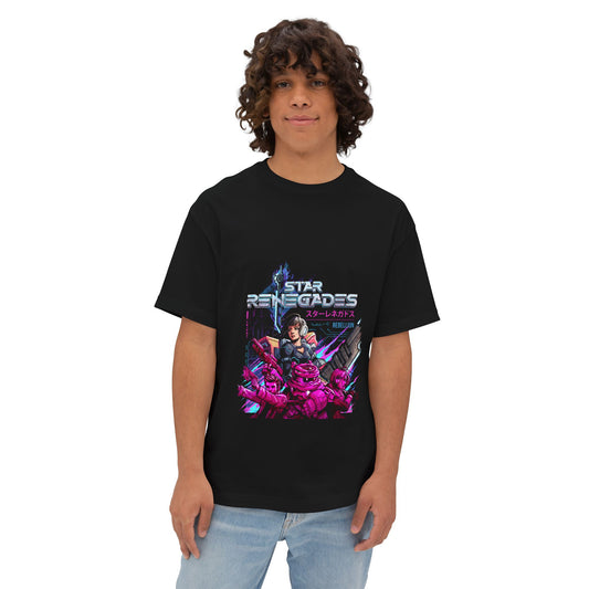 Star Renegades Renegades Gaming Graphic Oversized Tee | Pink Crew Poster