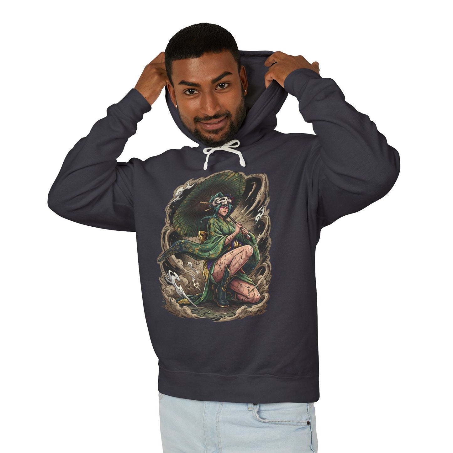 Green Hair Arrancar Warrior Nelliel Tu Gamuza Brave Souls Parasol Unisex Premium Hoodie