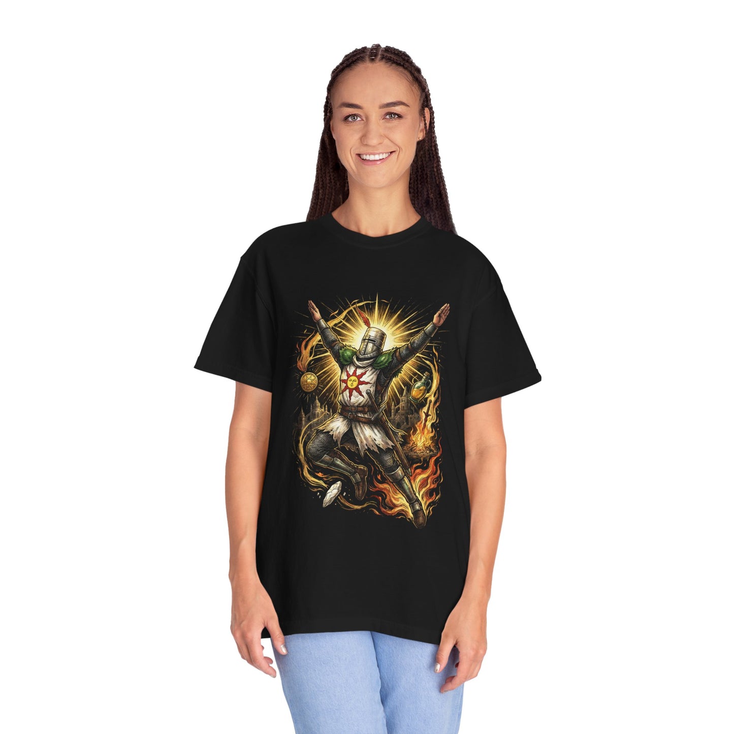 Dark Souls Solaire of Astora Praise the Sun Iconic Design Premium T-Shirt