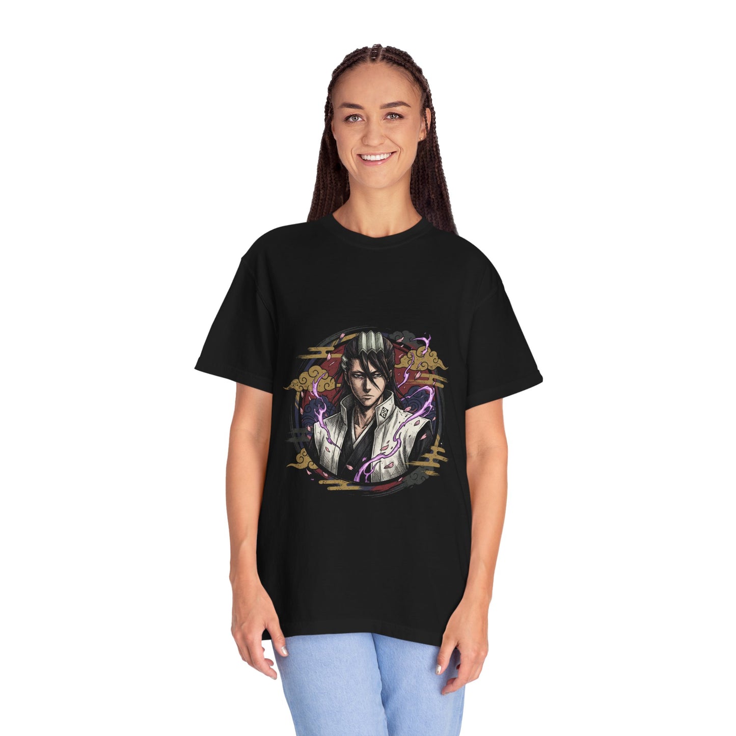 Bleach Byakuya Kuchiki Scarf Noble Cold Demeanor Design Premium T-Shirt
